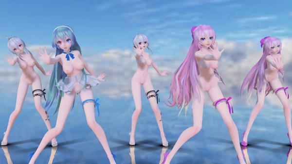 MMDVOCALOID全员裸舞