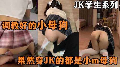 JK学生系列，调教好的小母狗