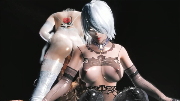 Skyrim Nier 2b and A2 Fucked by Monster