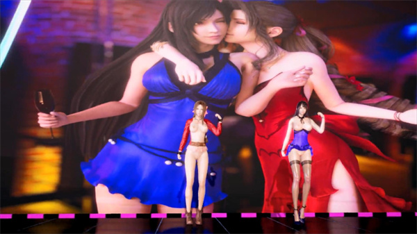 [MMD] T-ara - NumberNine SemiNude Vers. Tifa Purple Aerith FF7 Remake Uncensored 3D Erotic Dance