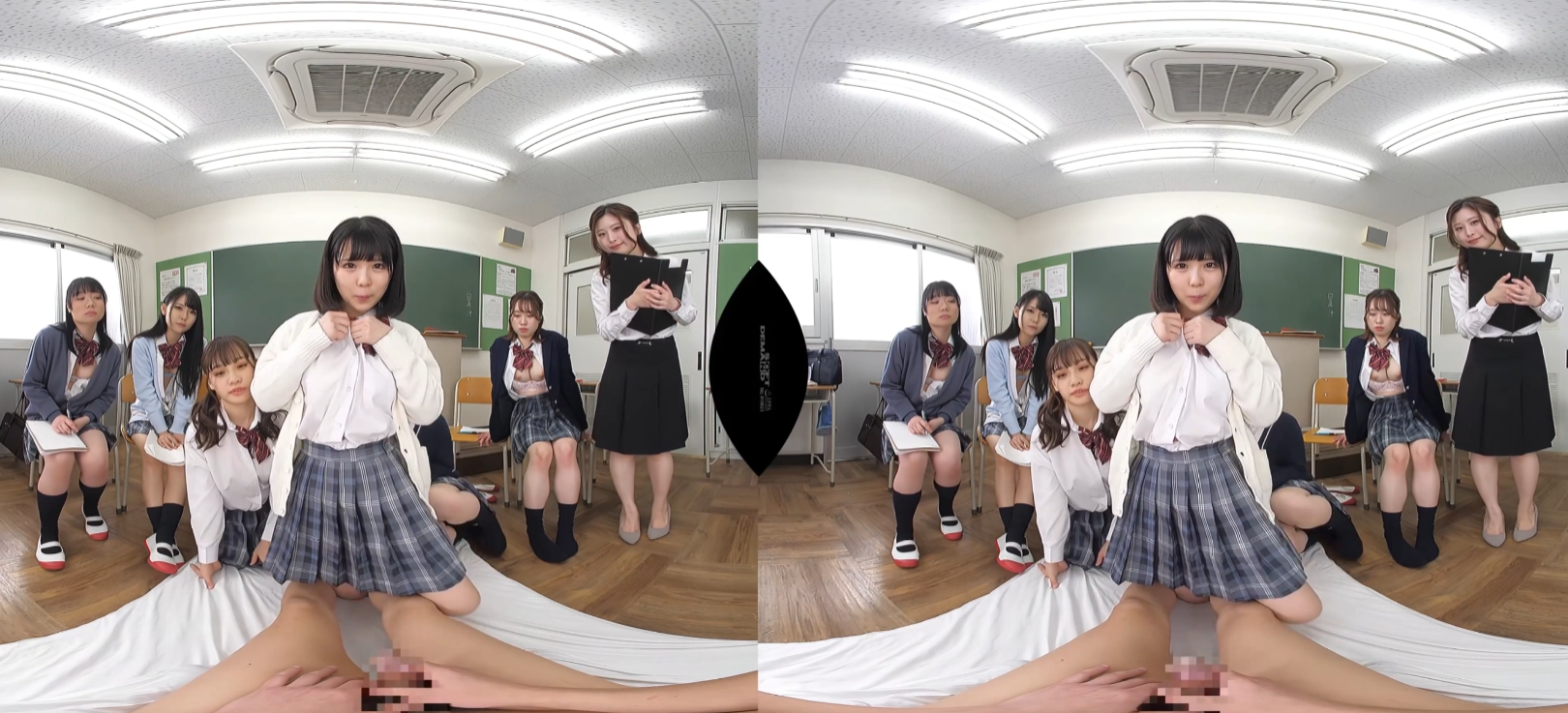 DSVR-1117 【VR】女子校の保健の授業に教材用モデルとして招かれて… チンポをいじくり回される合-cd4